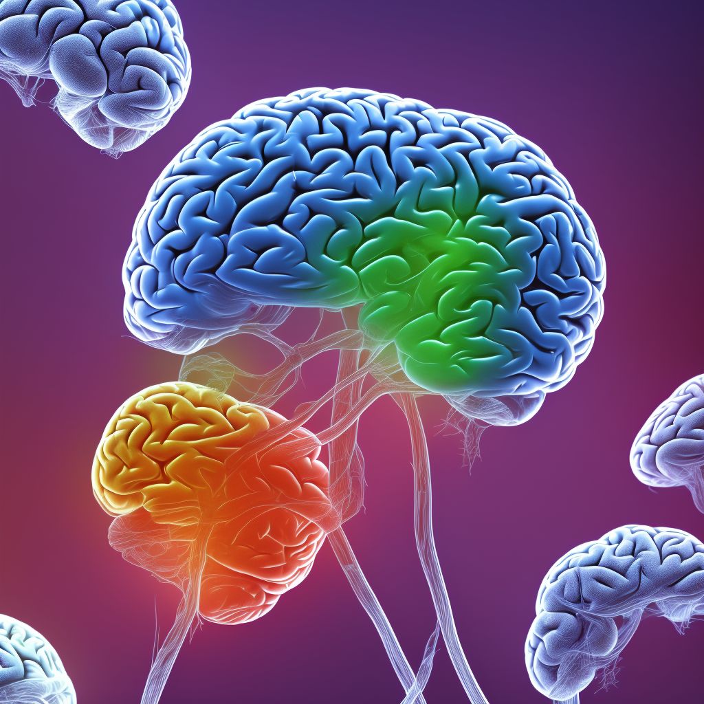 Other vascular syndromes of brain in cerebrovascular diseases digital illustration