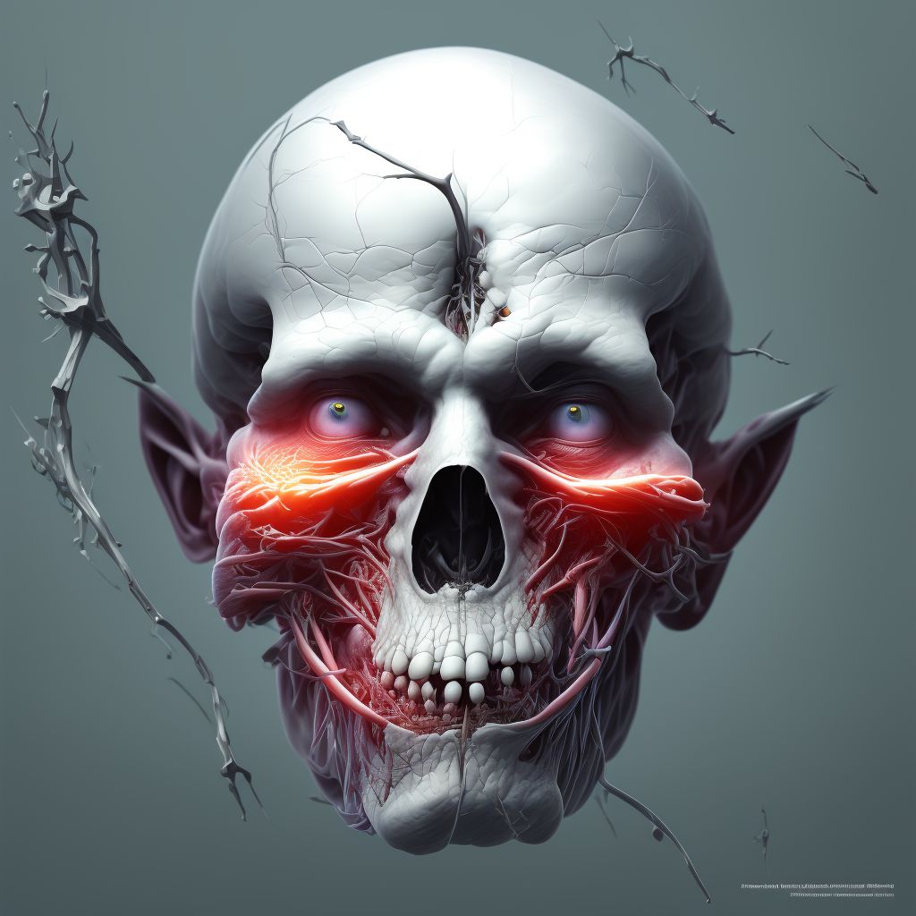 Other disorders of facial nerve digital illustration