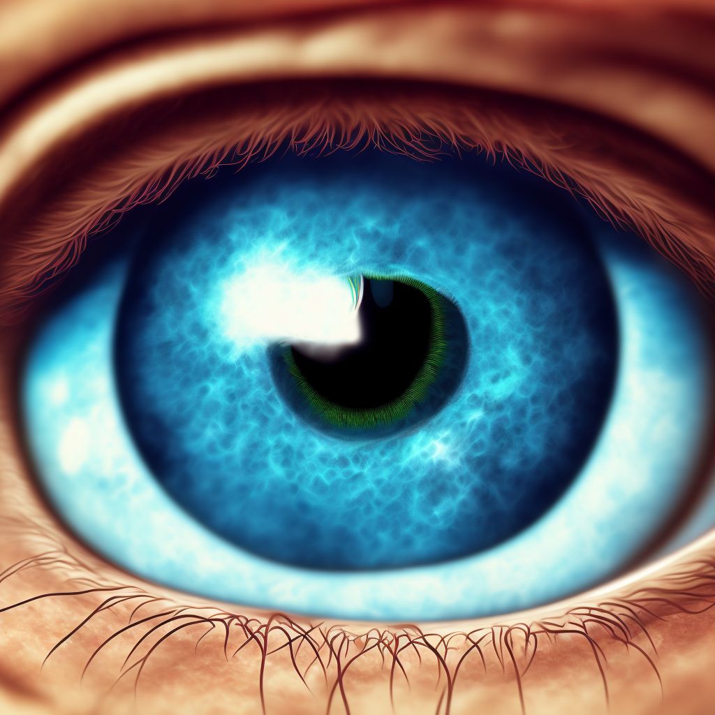 Meibomian gland dysfunction right lower eyelid digital illustration