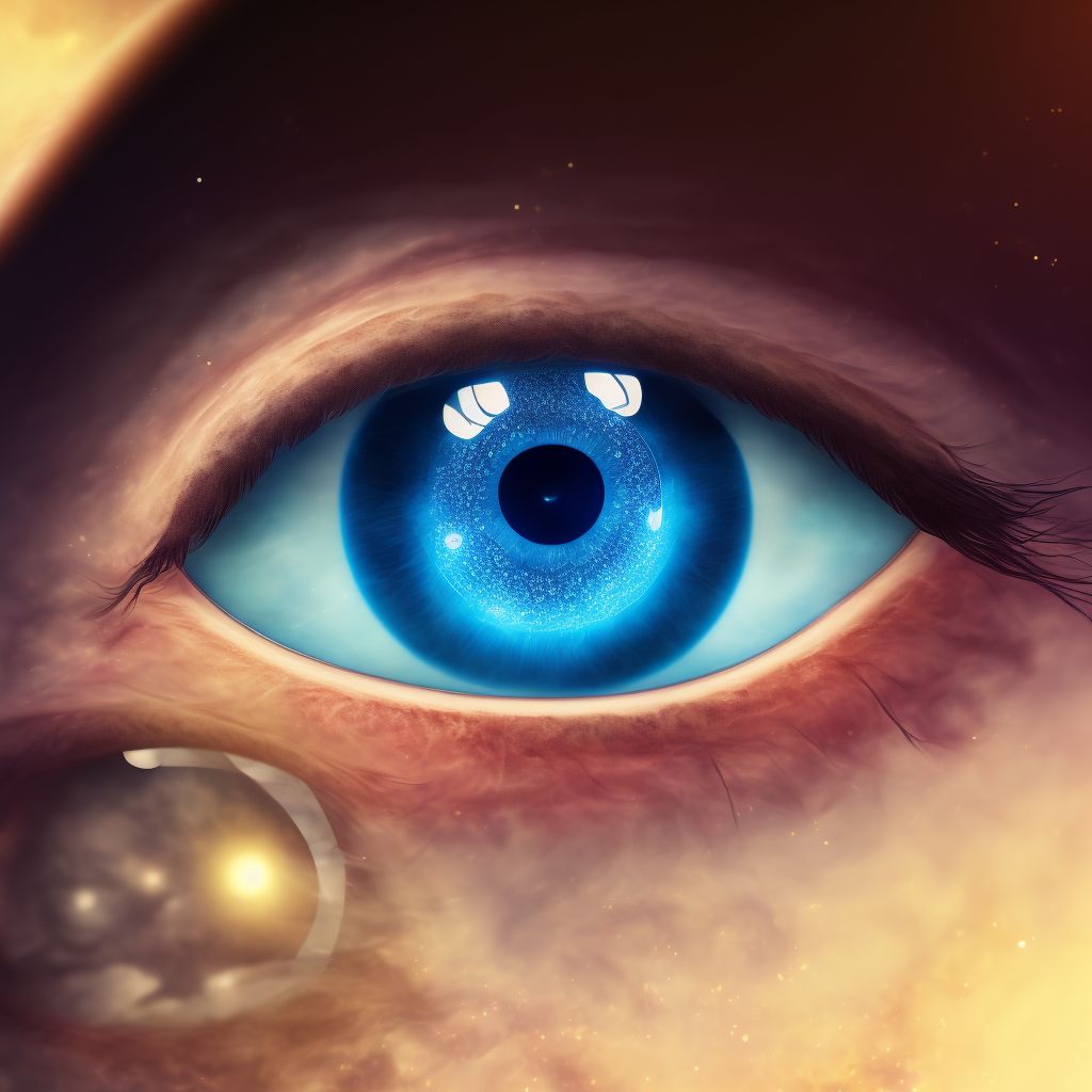Meibomian gland dysfunction of right eye, unspecified eyelid digital illustration