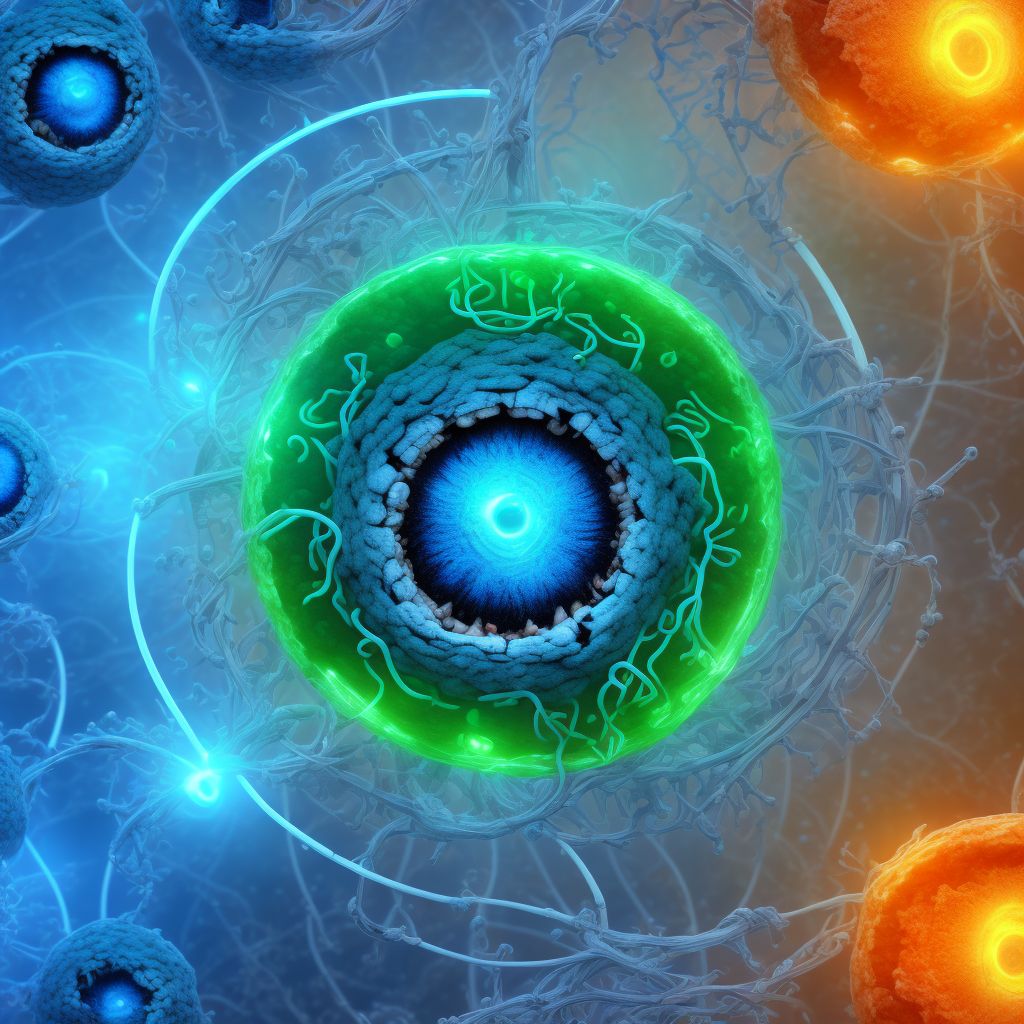 Serous choroidal detachment, bilateral digital illustration