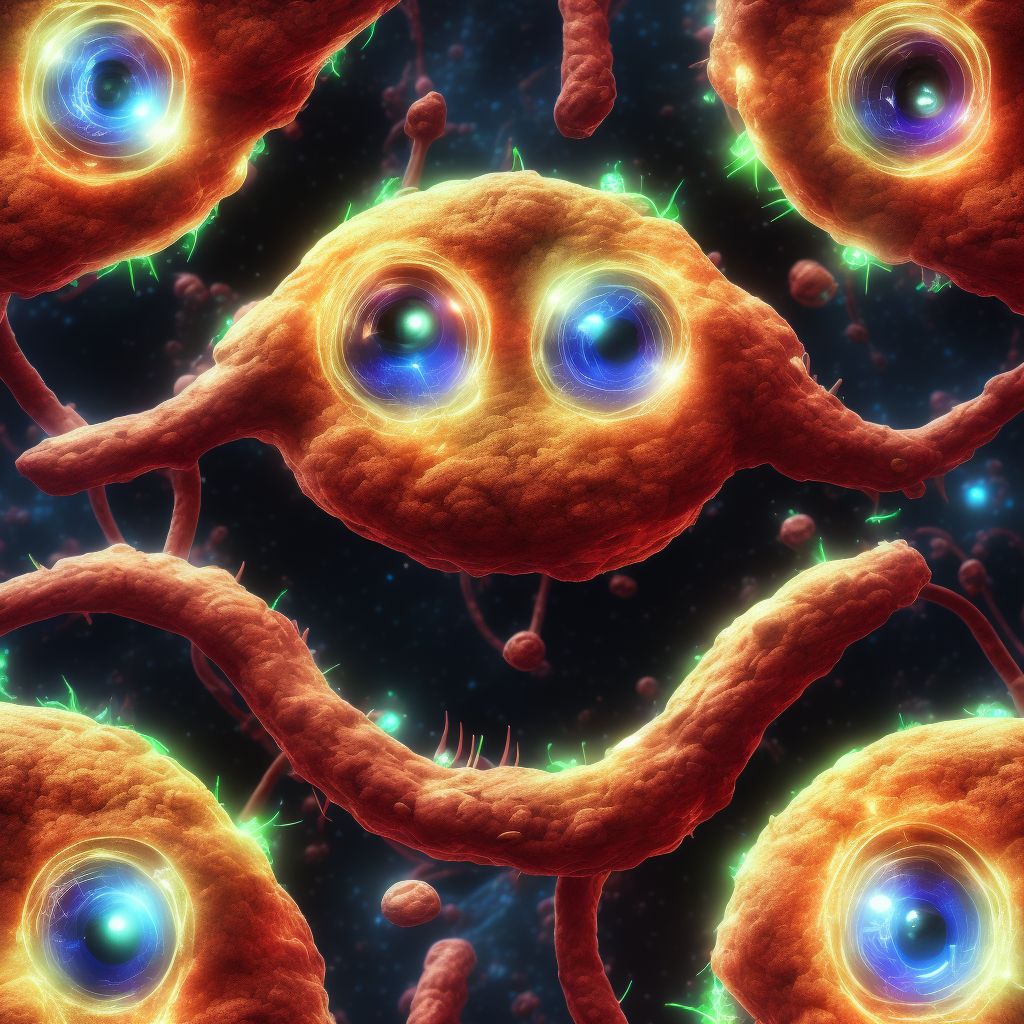 Pigmentary glaucoma, bilateral, moderate stage digital illustration