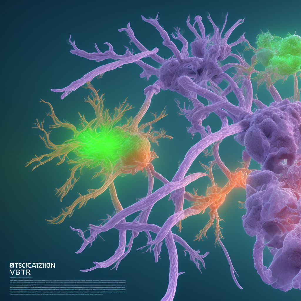 Occlusion and stenosis of bilateral vertebral arteries digital illustration