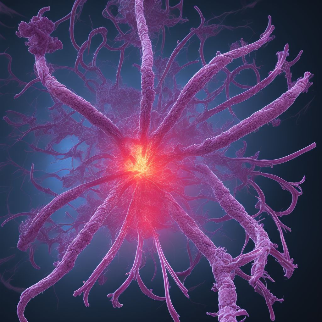 Dissection of cerebral arteries, nonruptured digital illustration