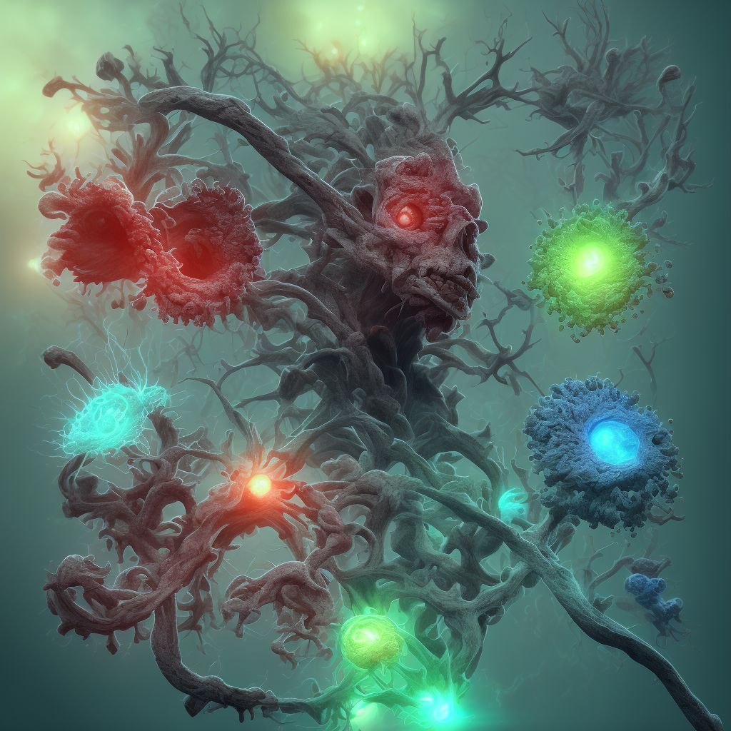 Dysphasia following unspecified cerebrovascular disease digital illustration