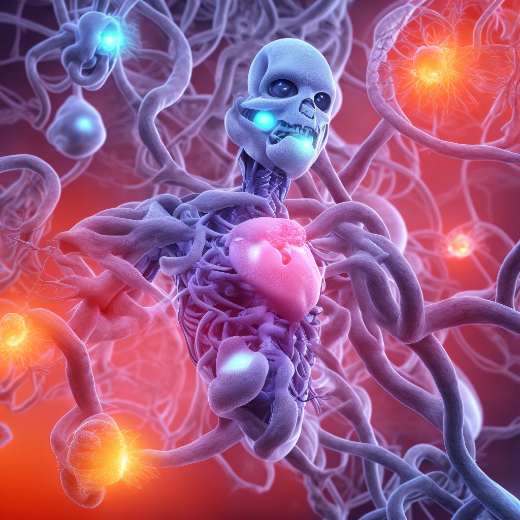 Aneurysm of aorta in diseases classified elsewhere digital illustration