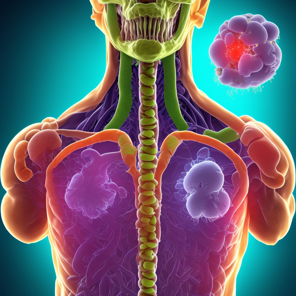 Gastro-esophageal reflux disease with esophagitis digital illustration