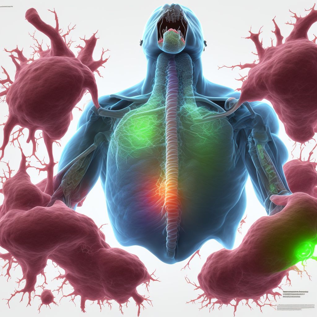 Esophagostomy infection                                                                                                                                                                                                                                          digital illustration