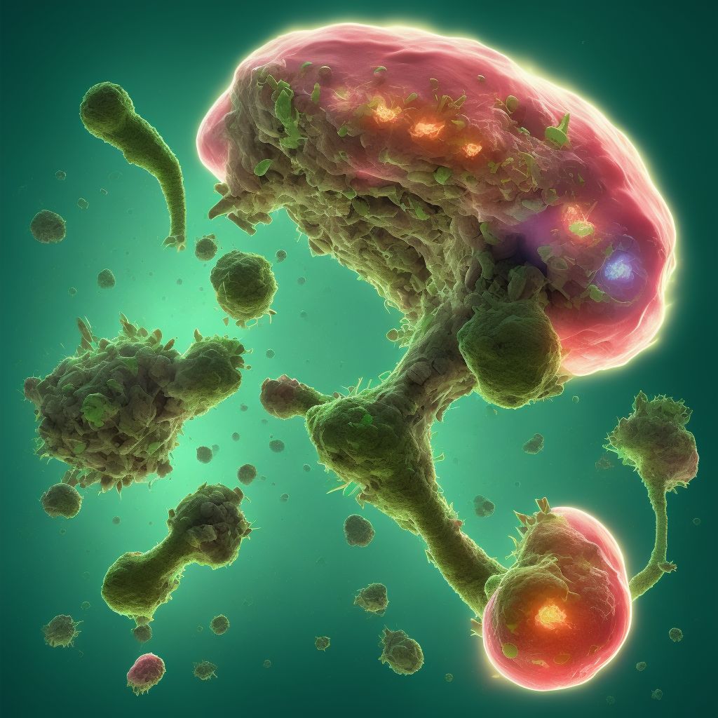 Cutaneous abscess of right axilla digital illustration