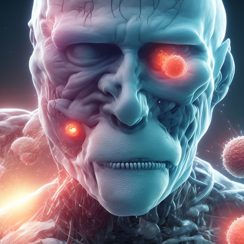 Allergic contact dermatitis due to adhesives digital illustration