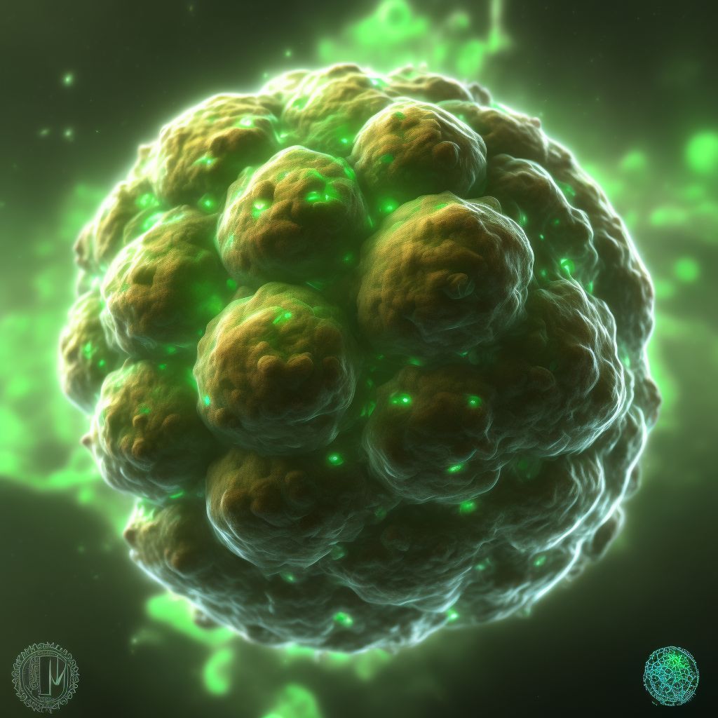 Trichodermal cyst digital illustration