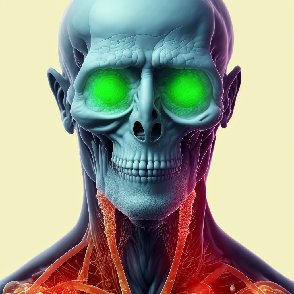 Idiopathic chronic gout, left elbow, without tophus (tophi) digital illustration