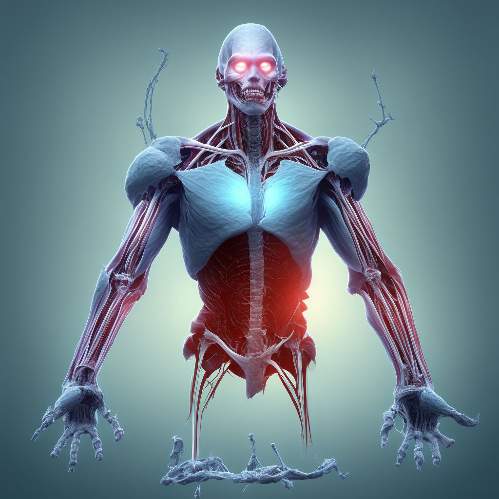 Valgus deformity, not elsewhere classified, left hip digital illustration