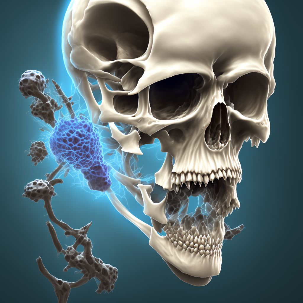 Osteophyte, right hip digital illustration
