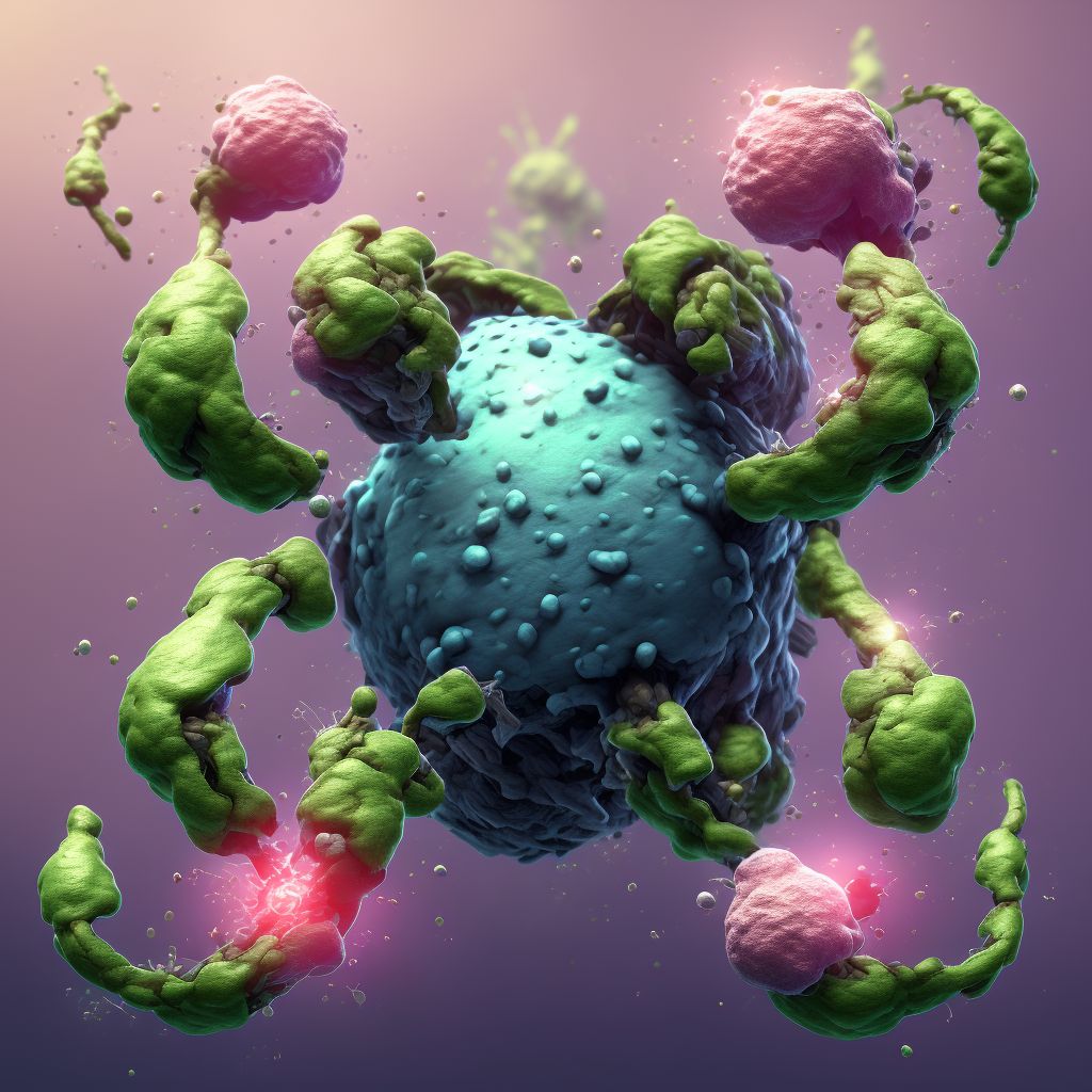Infective myositis, unspecified lower leg digital illustration