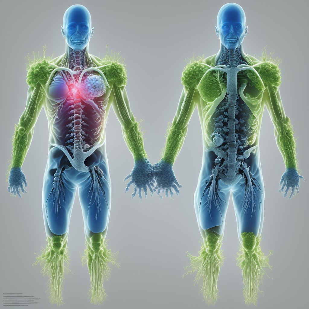 Stress fracture, pelvis, subsequent encounter for fracture with malunion digital illustration