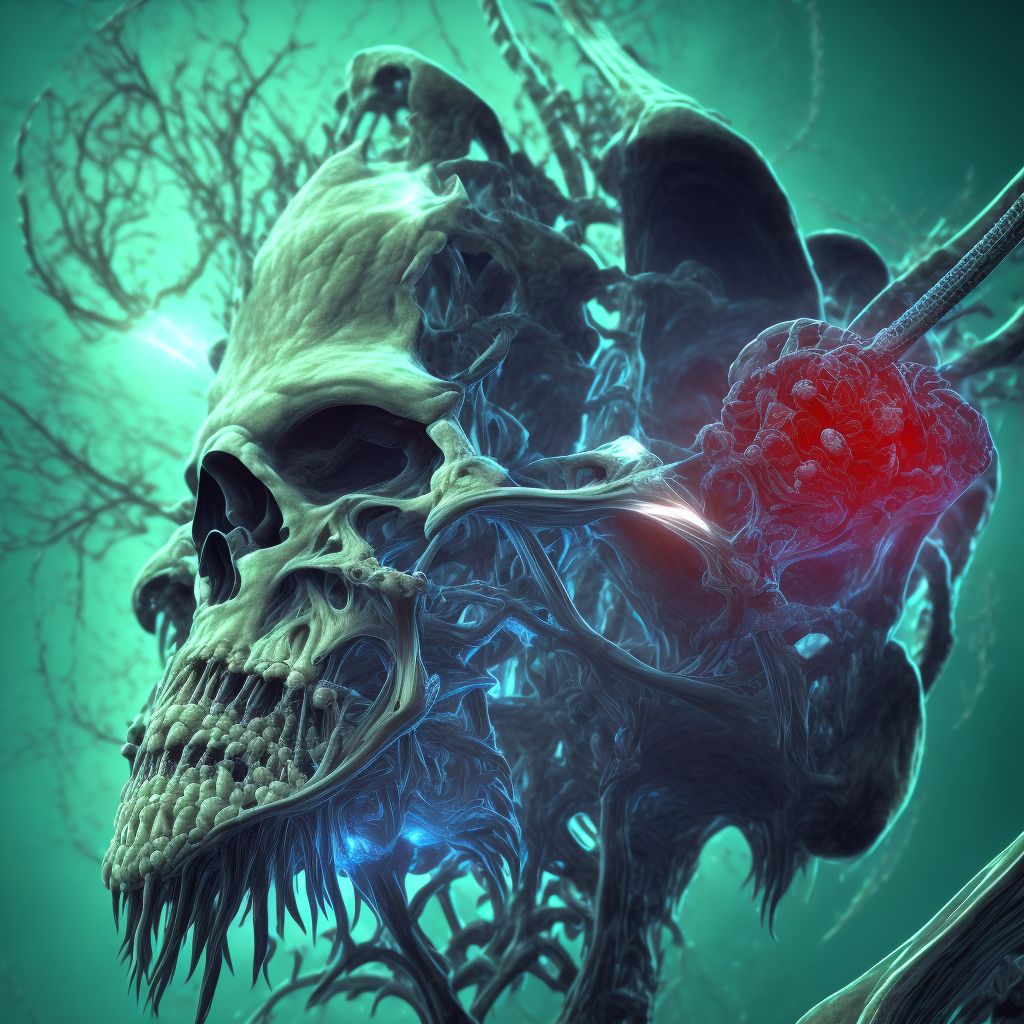 Other biomechanical lesions of cervical region digital illustration