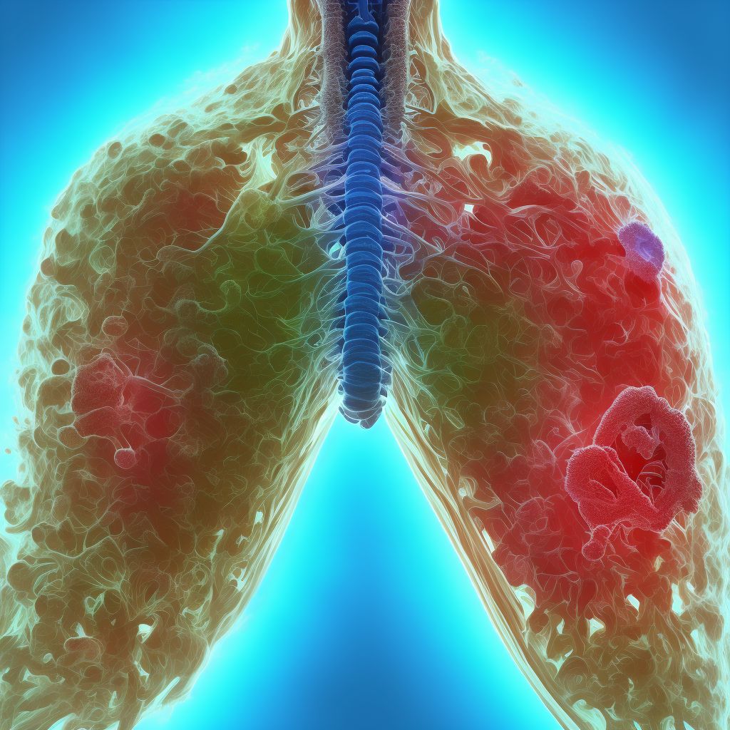 Other biomechanical lesions of thoracic region digital illustration