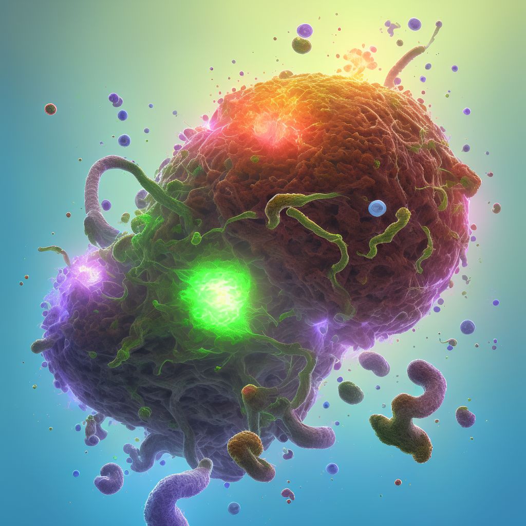 Rapidly progressive nephritic syndrome with diffuse crescentic glomerulonephritis digital illustration