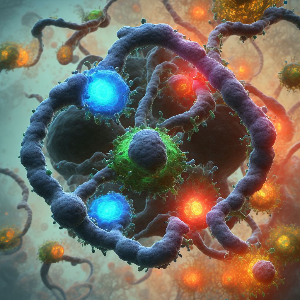 Chronic nephritic syndrome with focal and segmental glomerular lesions digital illustration