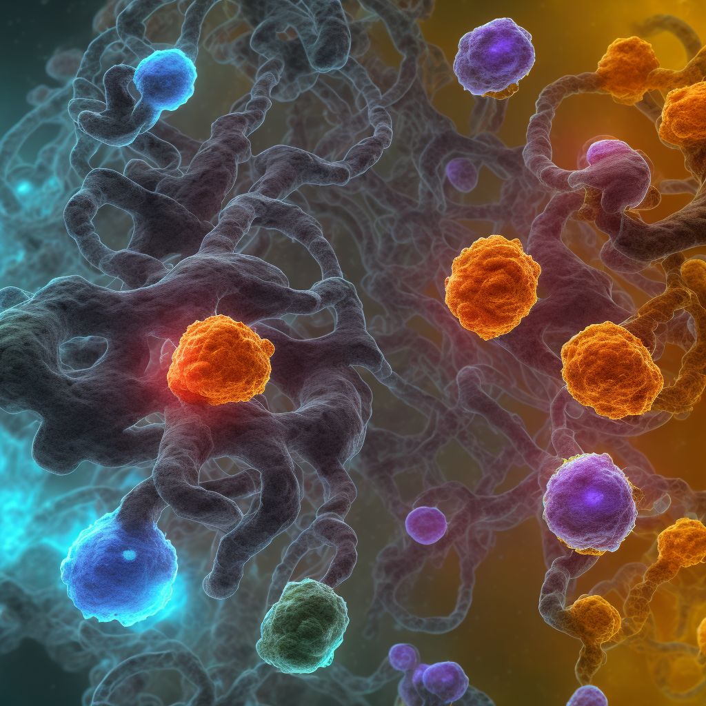 Unspecified nephritic syndrome with diffuse crescentic glomerulonephritis digital illustration