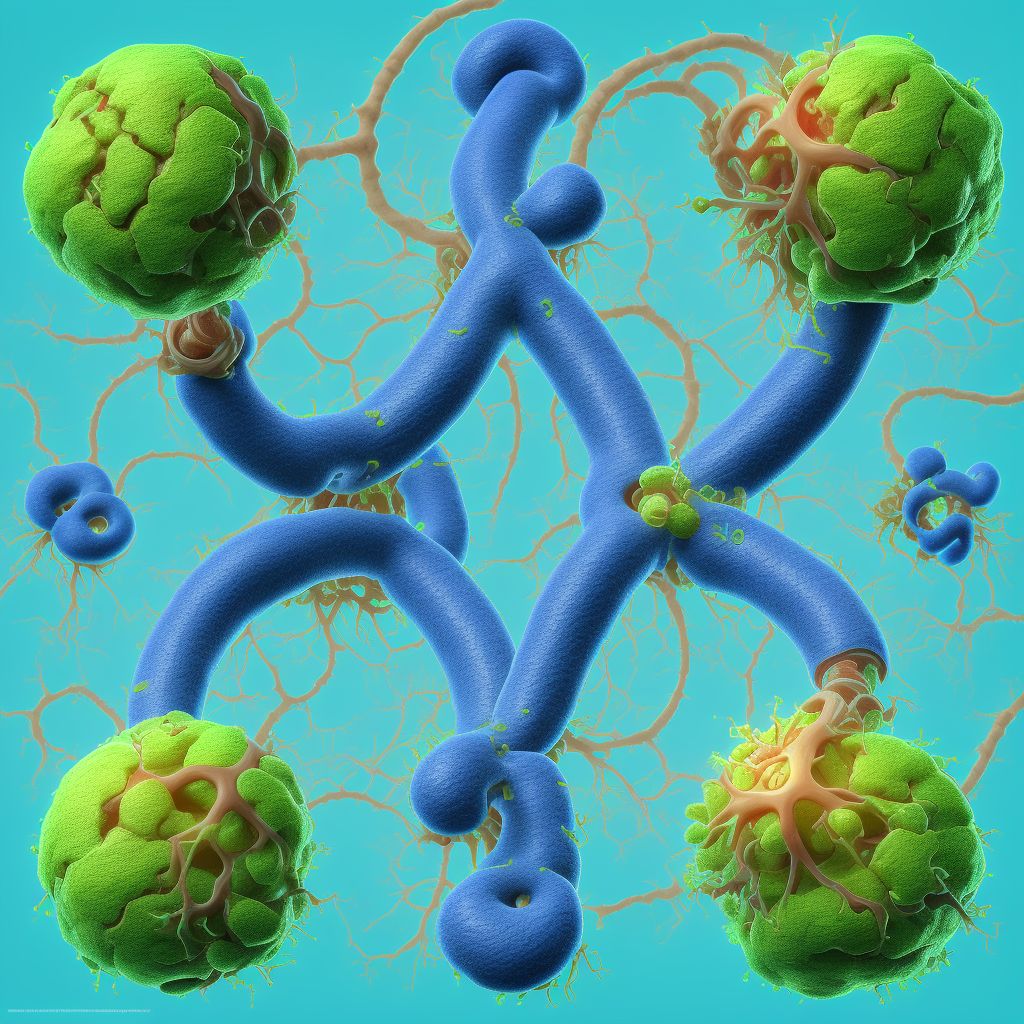 Hereditary nephropathy, not elsewhere classified with focal and segmental glomerular lesions digital illustration