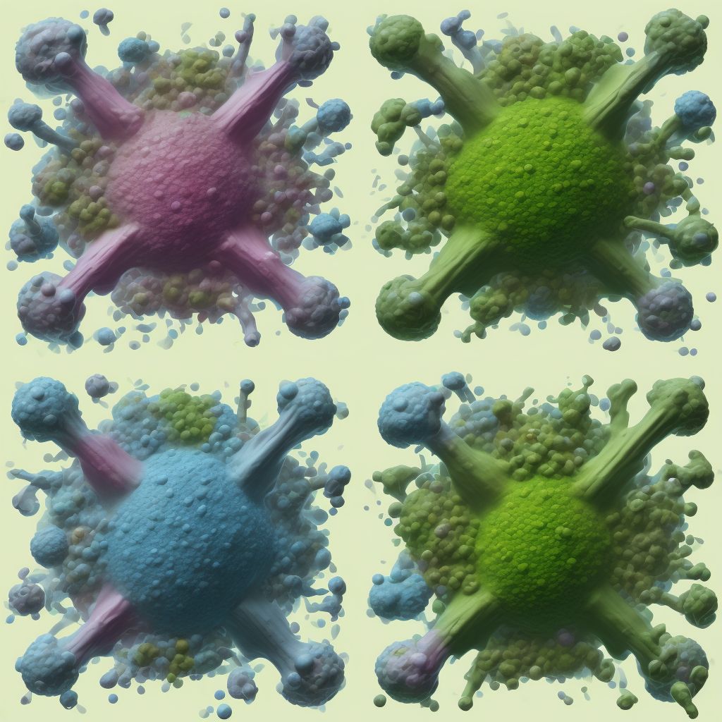 Fibroadenosis of unspecified breast digital illustration