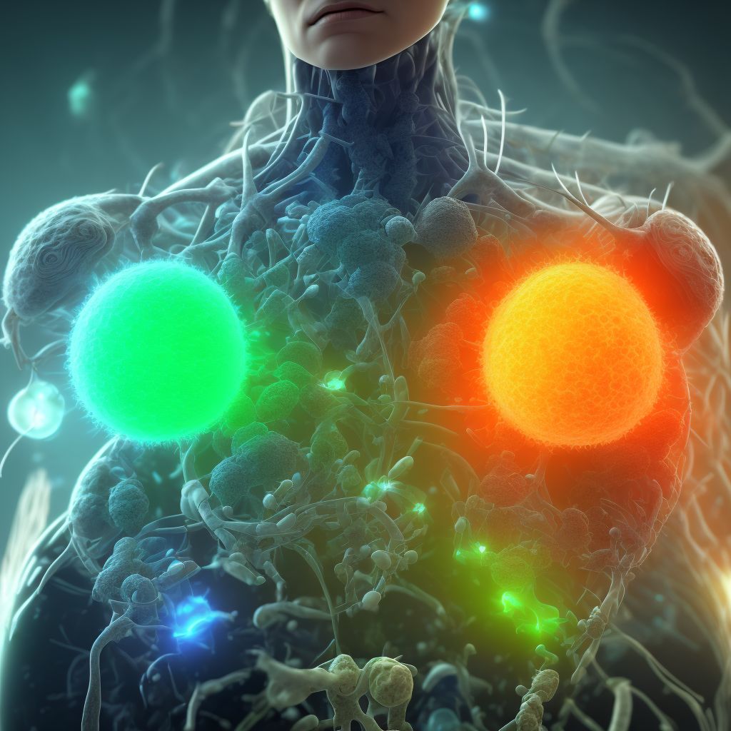 Endometriosis of the pericardial space digital illustration