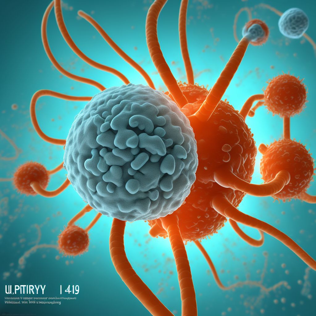 Urinary tract infection following an ectopic and molar pregnancy digital illustration
