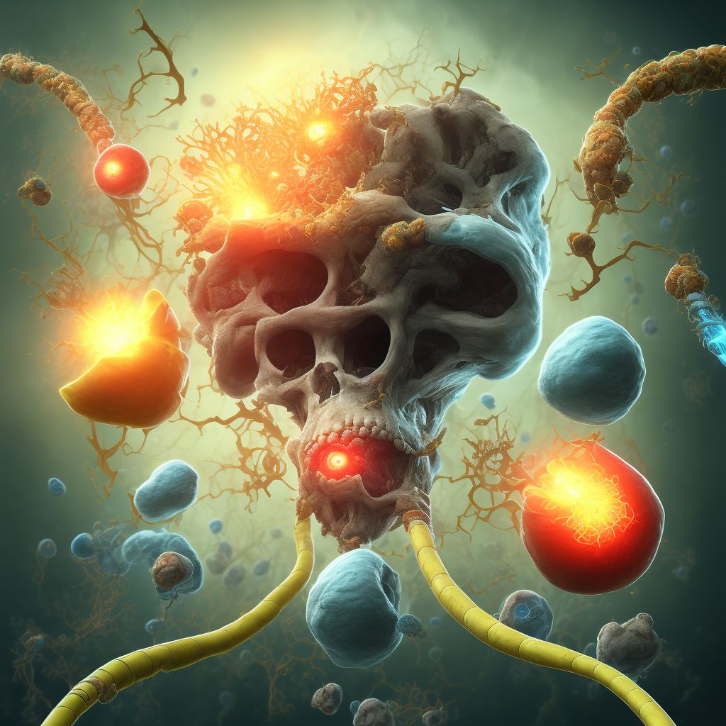 Pre-existing hypertensive chronic kidney disease complicating the puerperium digital illustration
