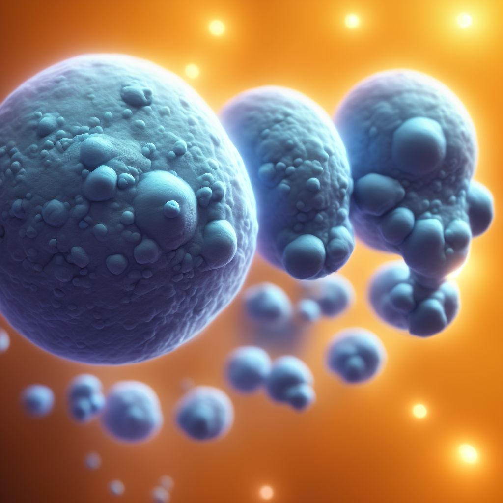 Triplet pregnancy with two or more monoamniotic fetuses, second trimester digital illustration