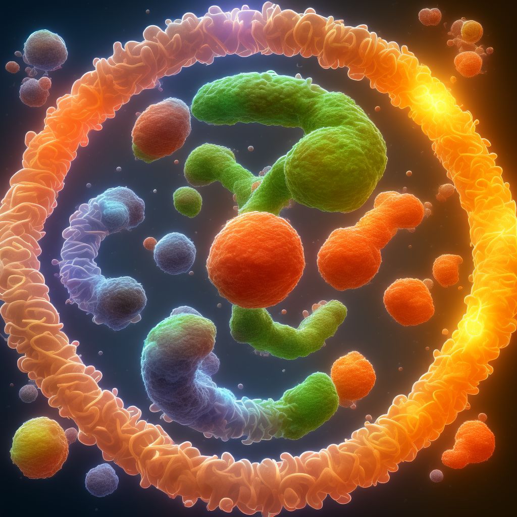Other specified multiple gestation, number of chorions and amnions are both equal to the number of fetuses, second trimester digital illustration