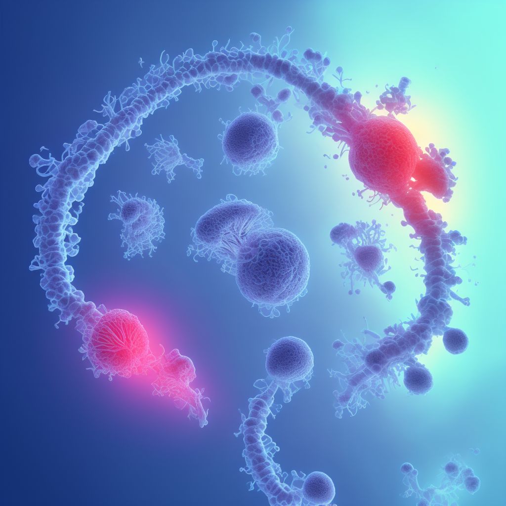 Continuing pregnancy after spontaneous abortion of one fetus or more, third trimester, fetus 2 digital illustration