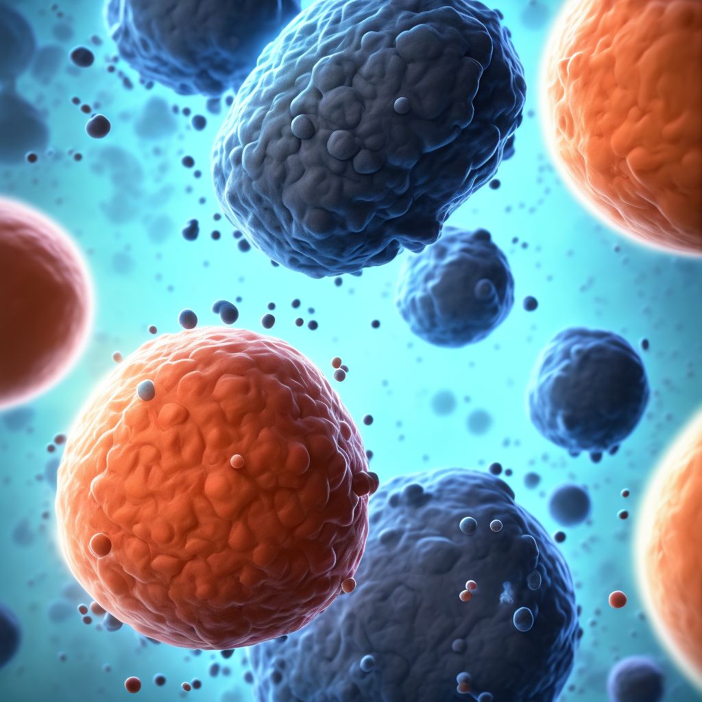 Malignant neoplasm complicating pregnancy, third trimester digital illustration