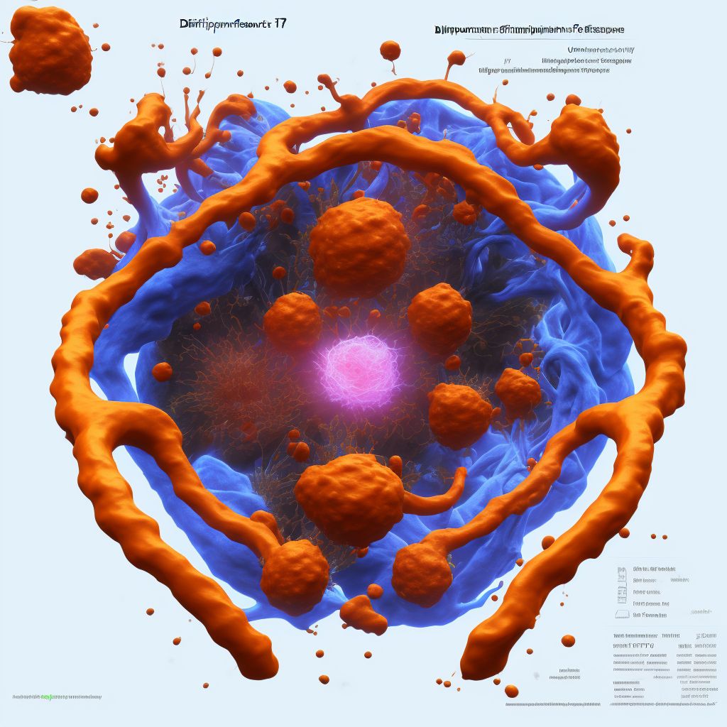 Displacement of ureter digital illustration