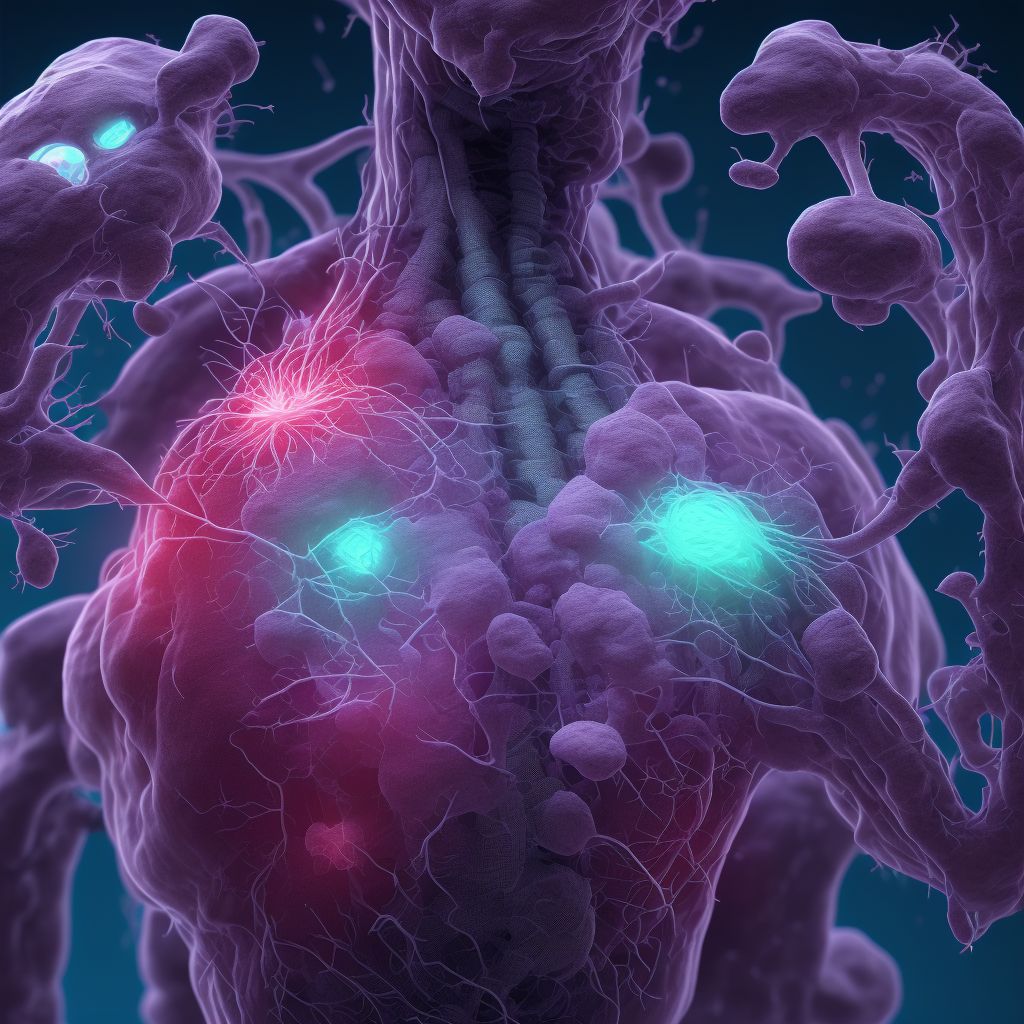 Periumbilic rebound abdominal tenderness digital illustration