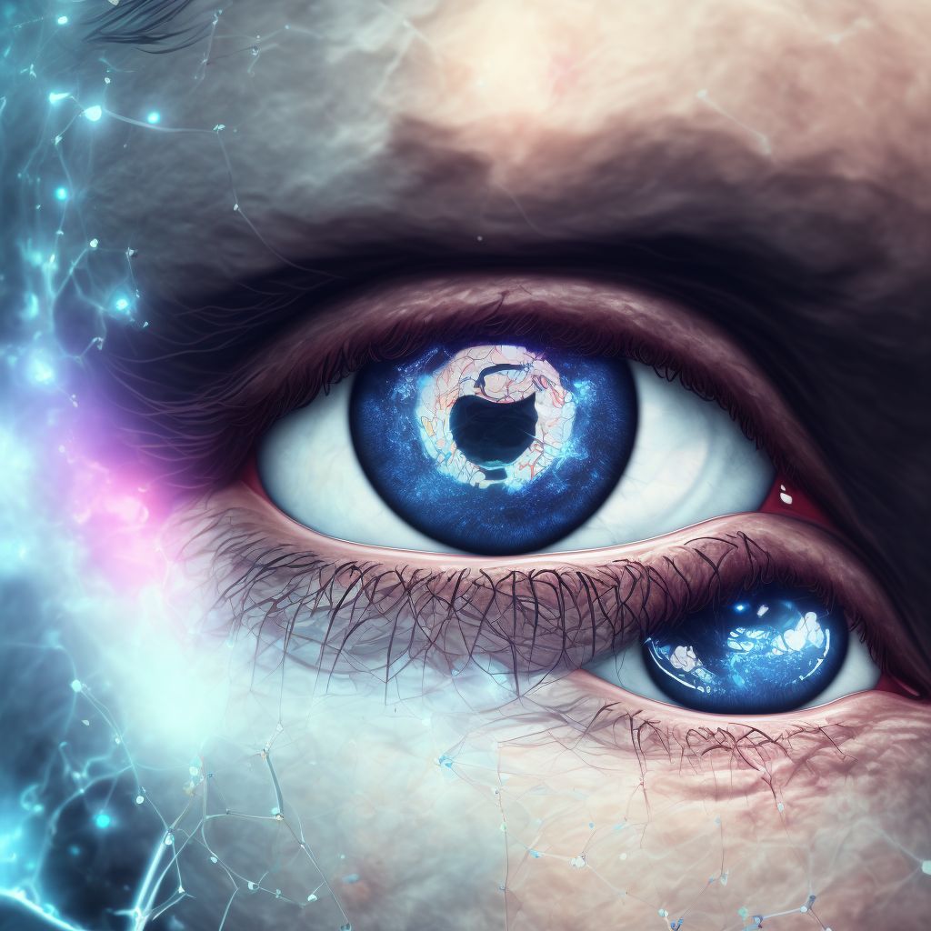 Other superficial bite of right eyelid and periocular area, sequela digital illustration