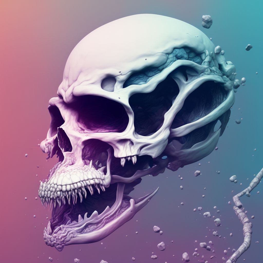 Sprain of jaw, right side, subsequent encounter digital illustration