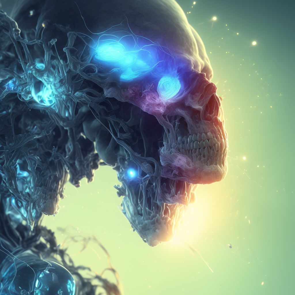 Other specified injuries of head, subsequent encounter digital illustration
