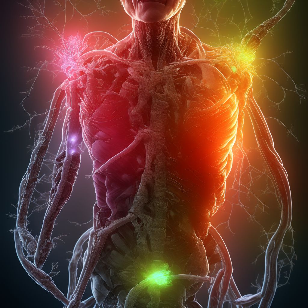 Injury of brachial plexus, initial encounter digital illustration