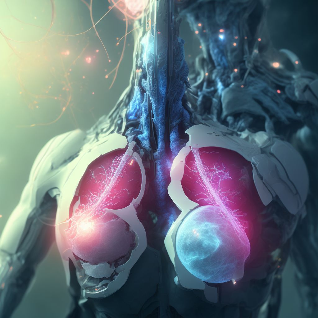 Contusion of left breast, initial encounter digital illustration