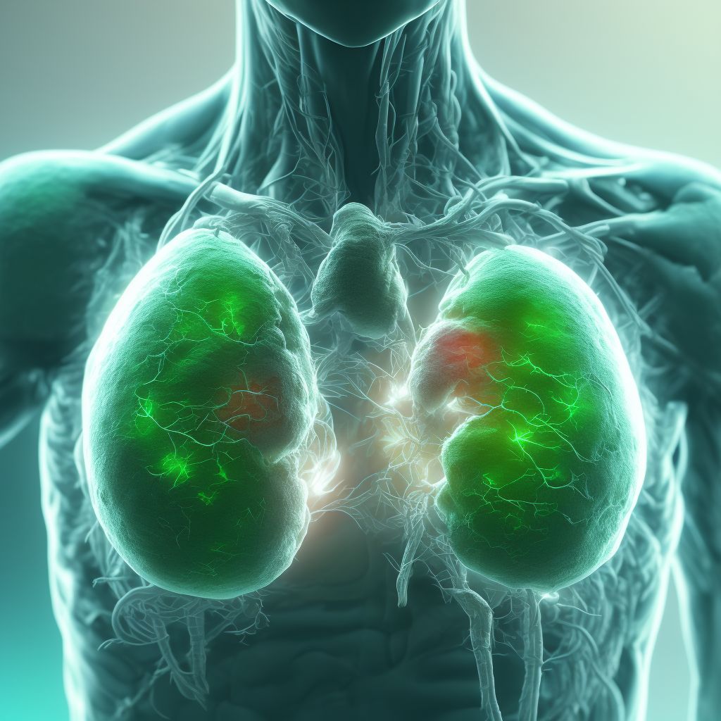 Laceration without foreign body of right breast, subsequent encounter digital illustration