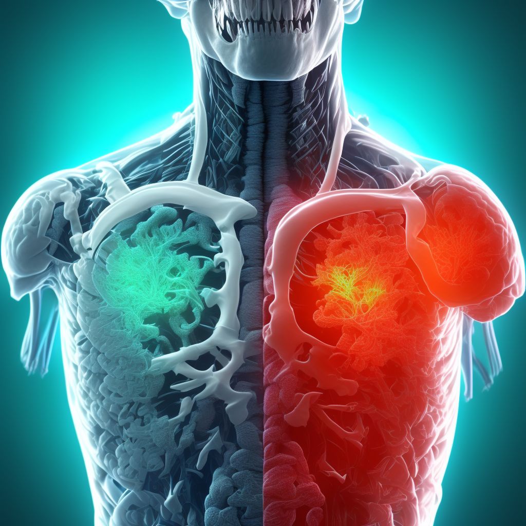 Other injury of thoracic trachea, subsequent encounter digital illustration