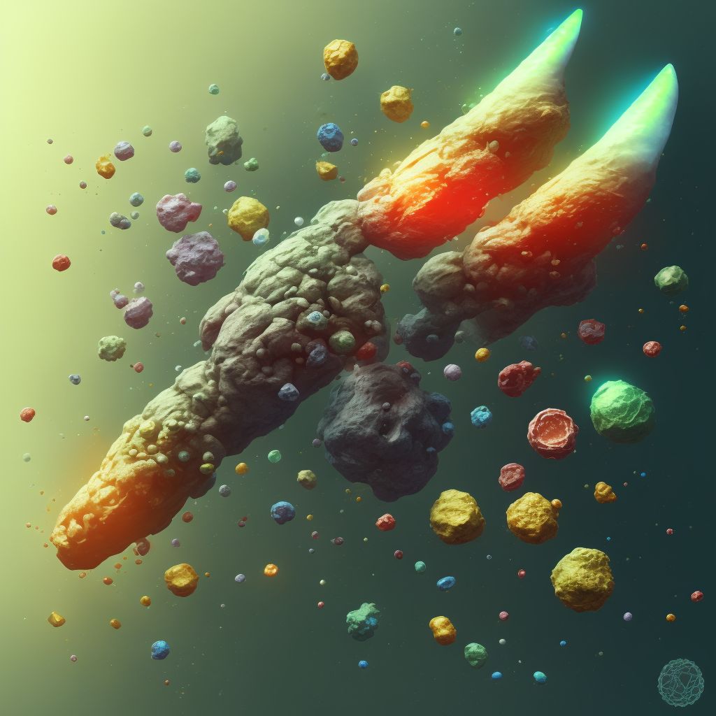 Unspecified superficial injury of penis, sequela digital illustration