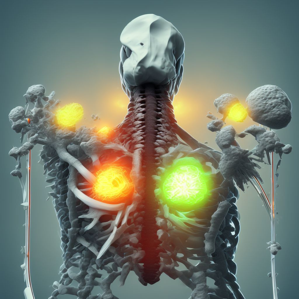Other fracture of unspecified lumbar vertebra, initial encounter for closed fracture digital illustration