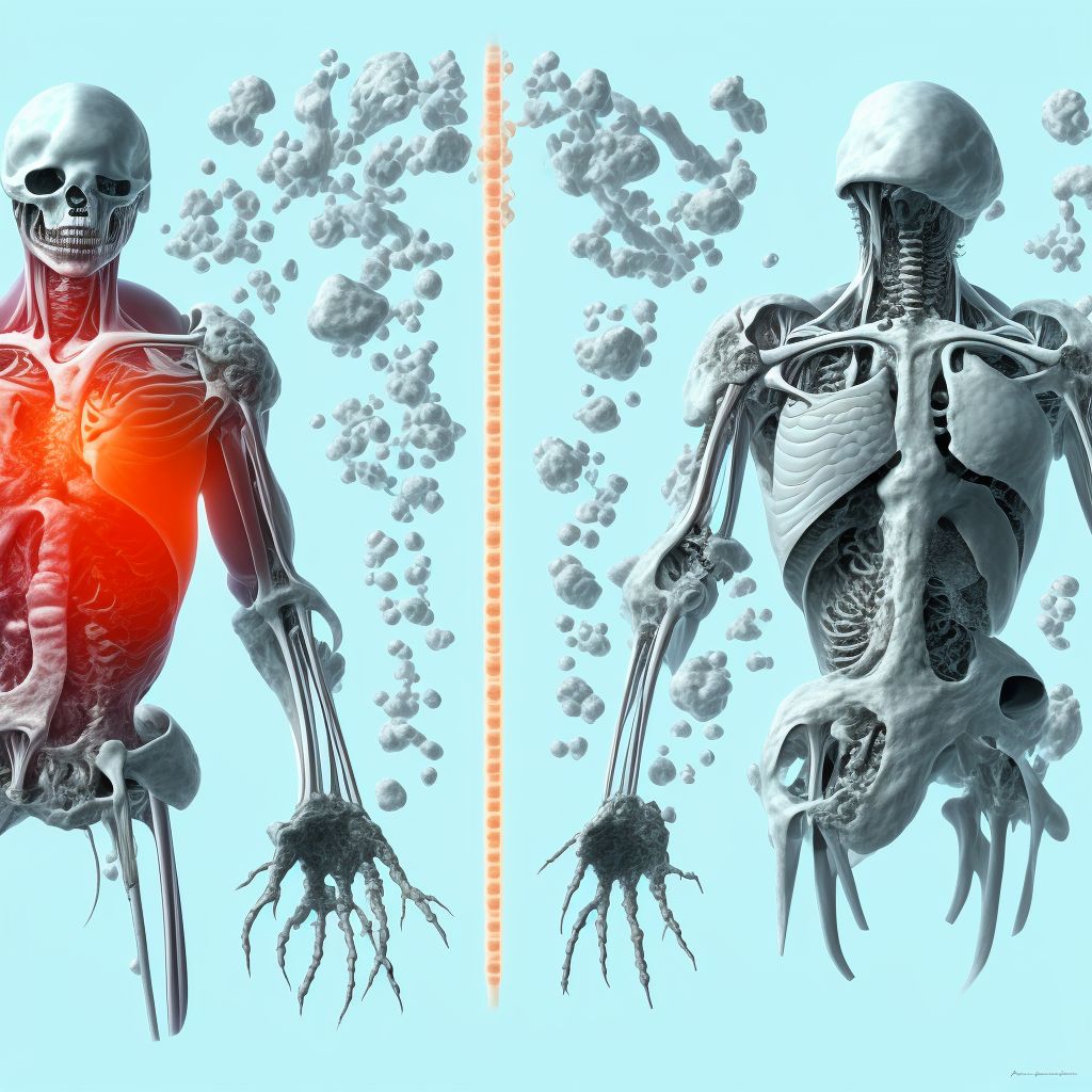 Multiple fractures of pelvis without disruption of pelvic ring, sequela digital illustration