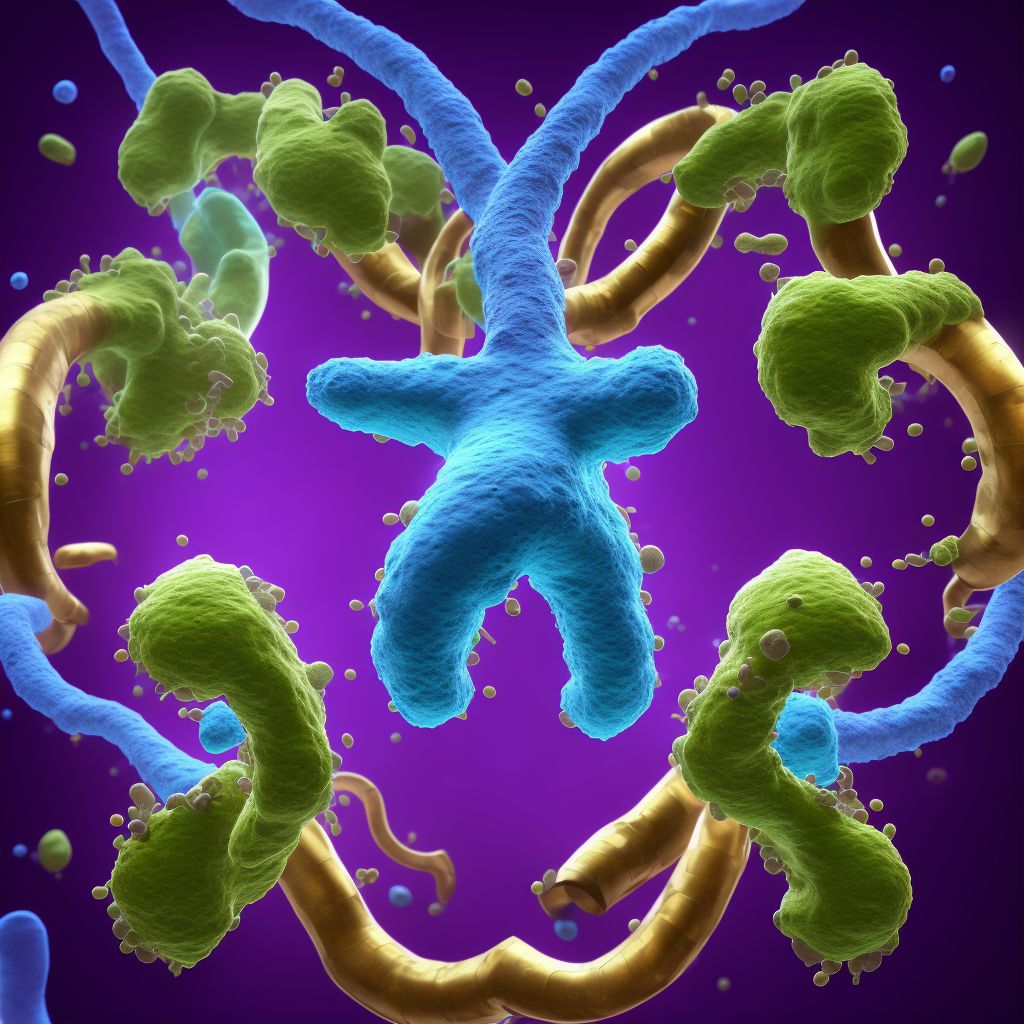 Laceration of body of pancreas, unspecified degree, subsequent encounter digital illustration
