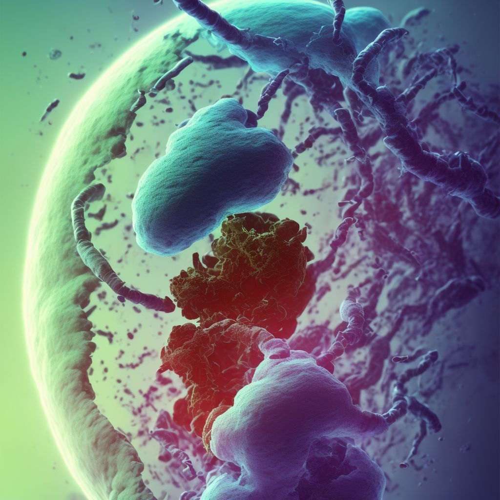 Laceration of other part of colon, initial encounter digital illustration