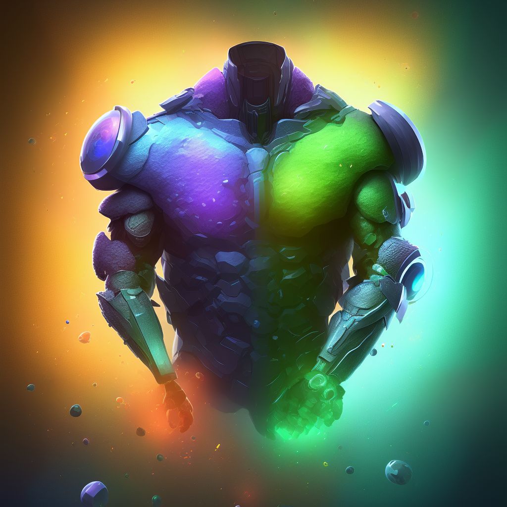 Abrasion of right upper arm, sequela digital illustration