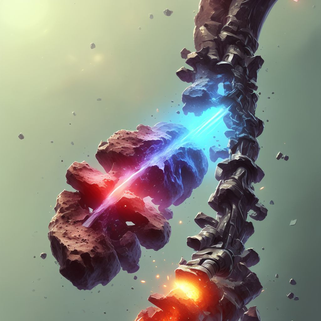 Unspecified fracture of shaft of humerus, right arm, subsequent encounter for fracture with routine healing digital illustration